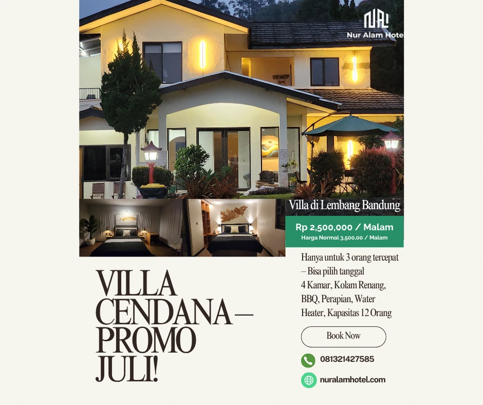 promo di bulan juli villa lembang